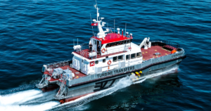 Offshore workers traveling by vessel to remote offshore locations