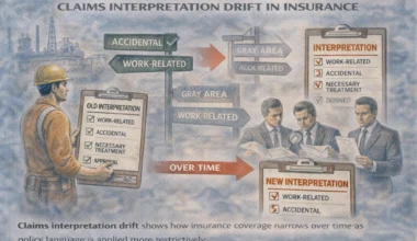 claims interpretation drift in insurance for high-risk workers