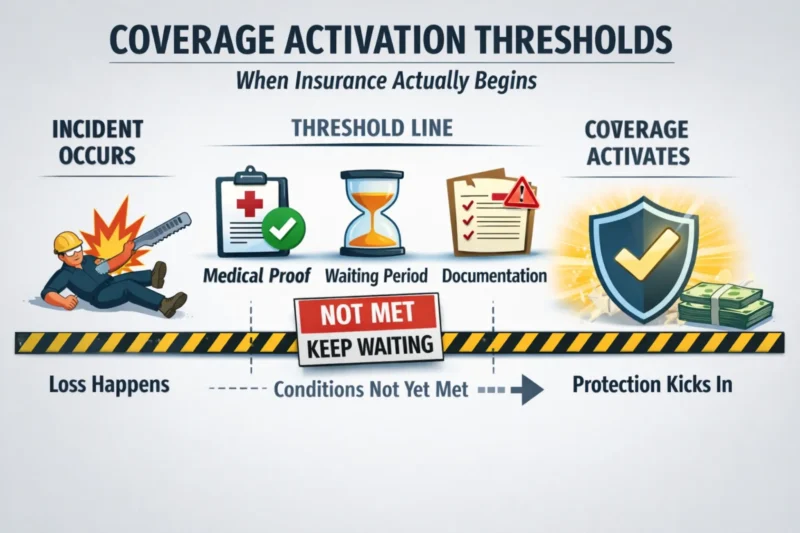 coverage activation thresholds in insurance for high-risk workers