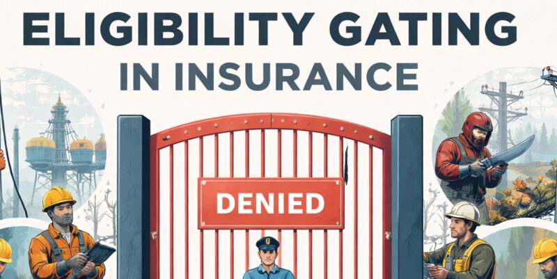 eligibility gating in insurance for high-risk jobs