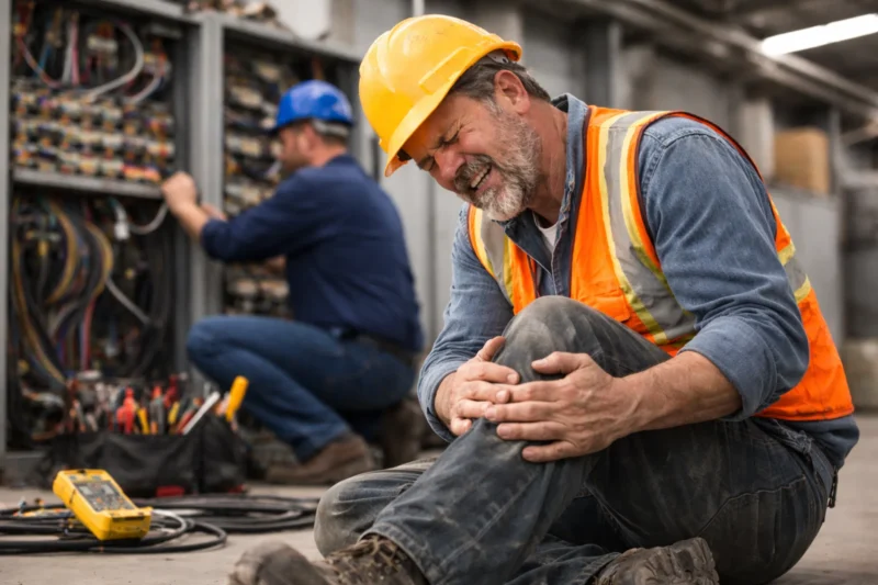 Occupational disability affecting an electrician unable to perform job-specific tasks