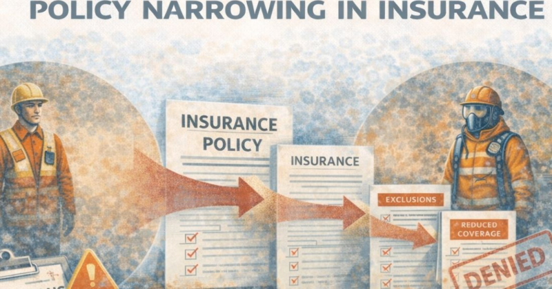 policy narrowing in insurance for high-risk workers