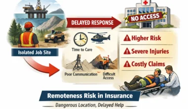remoteness risk insurance delayed medical access remote job site