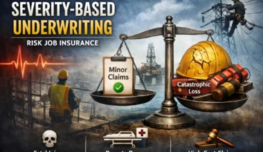 Severity-based underwriting in high-risk job insurance evaluates maximum injury and loss severity