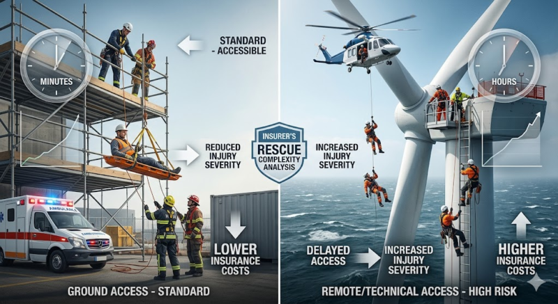 Rescue difficulty in high-elevation Underwriting