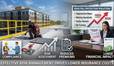 OSHA Fall Violations and Insurance Costs in elevated occupations
