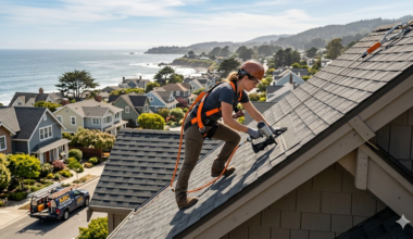 A commercial roof inspection mapping hazards to explain why is roofing insurance so expensive.